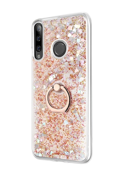 Microsonic Huawei Honor 9X Kılıf Glitter Liquid Holder