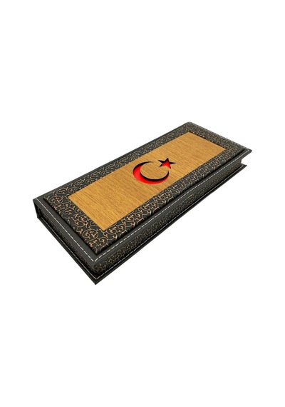 Tesbih Kutusu 3 Lü Deri Ay Yıldızlı