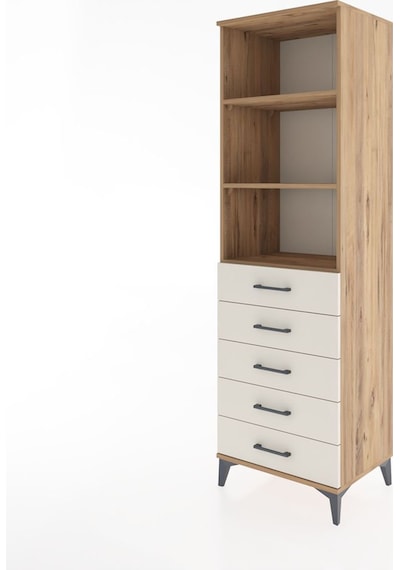 Hyperion Dolap 3 Raflı 5 Çekmeceli 60x44x195 Çam-aytaşı Atlas Çam