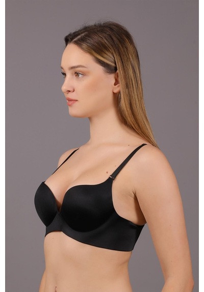 Cotonhause Kadın Lotus Lazer Kesim Push-up Siyah Sütyen 336045 001