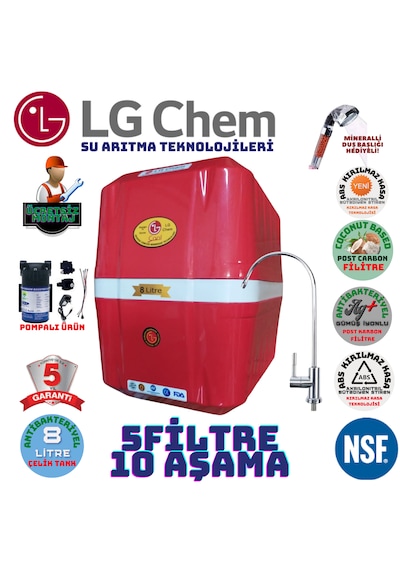 Lg Chem Cool Krzbyz 8lt 5fl Pompalı Montaj Dahil Su Arıtma Cihazı