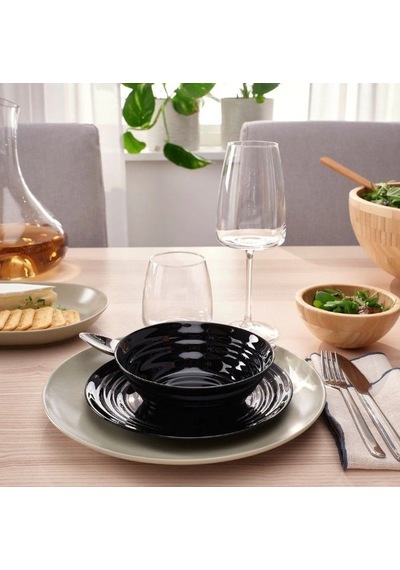 Ikea Nätbarb Cam Kase 14 Cm Siyah Tek Parça