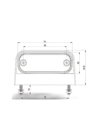 Snp001a 12/24v Led Plaka Lambası