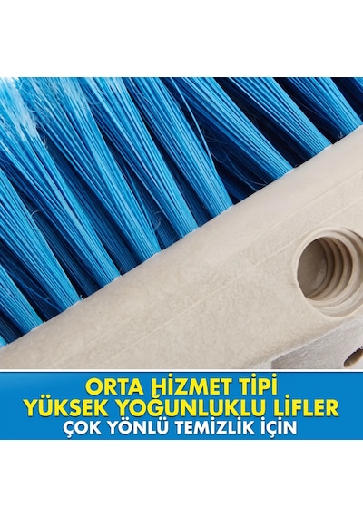 Starbrite - Güverte Fırçası 20 Cm Mavi Orta Sertlikte : Çift Bağlantı Esnekliği, Batmayan Gövde Ve Tüm Yüzeylerde Kusursuz Temizlik Gücü