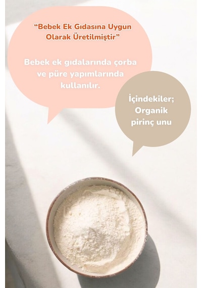 Beyorganik Organik Bebek Pirinç Unu 500 G