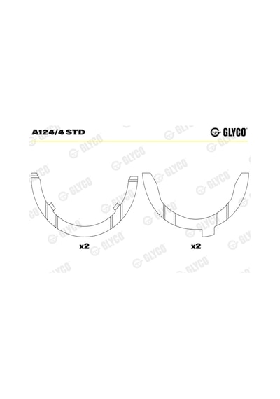 Glyco A124.4 Std Ay Yatak Audı 81mm 1b -