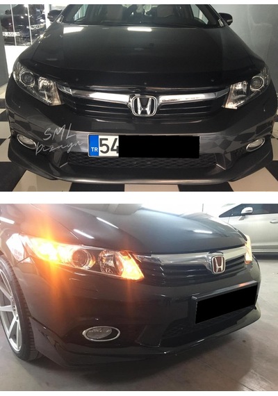 Honda Civic Fb7 Ön Ek (Plastik) Boyasız Fb7 Ön-Tampon-Karlık-Ek