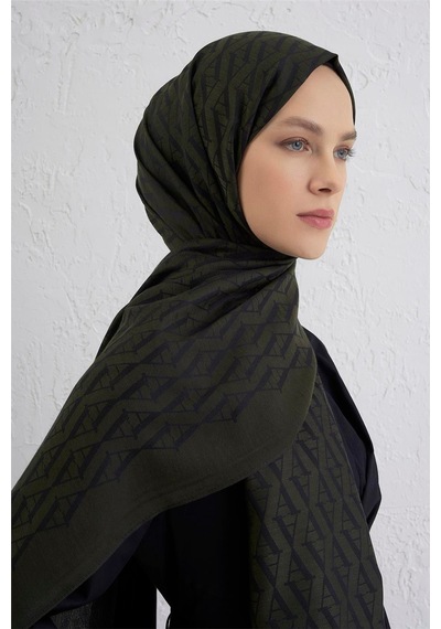 Armine Monogram Desen Edition Şal Yeşil