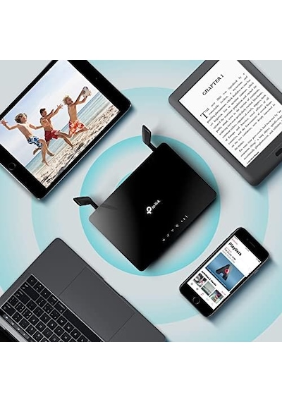 Mr400, Ac1200 Wireless Dual Band 4g Lte Router, 4g/3g Sım Yuvası, 64 Cihaza Kadar Bağlantı, Yapılandırma Gerektirmez, Konuk Ağı Ve Ebeveyn Kontrolü Desteği