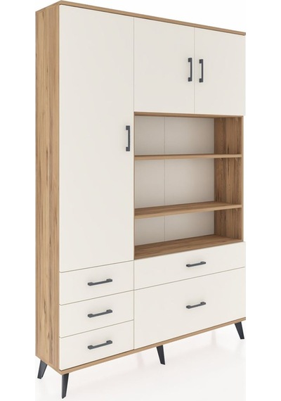 Arges Dolap 9 Raflı 5 Çekmeceli 3 Kapaklı 132x30x195 Çam-ayta... Çam Arges Dolap 9 Raflı 5 Çekmeceli 3 Kapaklı 132x30x195 Çam-ayta... Çam
