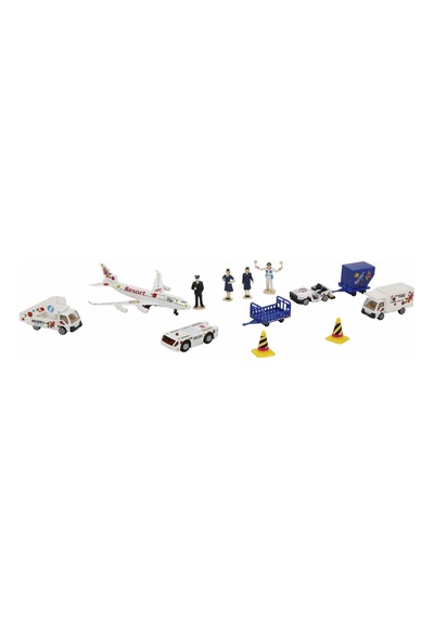 Havaalanı Oyun Seti 3-8 Yaş 13 Parça Die-cast Uçak Aksesuarlı