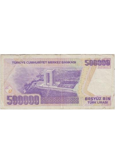 7. Emisyon 4. Tertip 500.000 Lira L37 Çok Temiz.