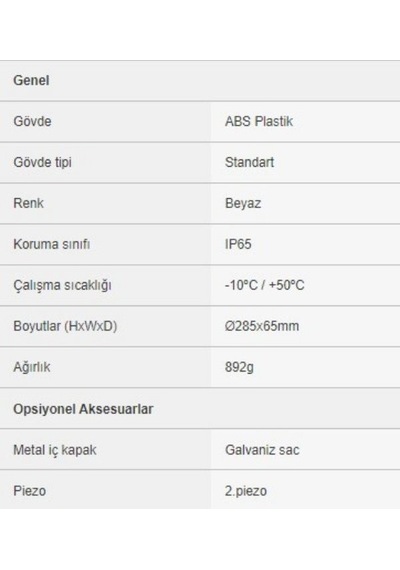 Eds As282m Yürüyen Led Flaşörlü Harici Siren