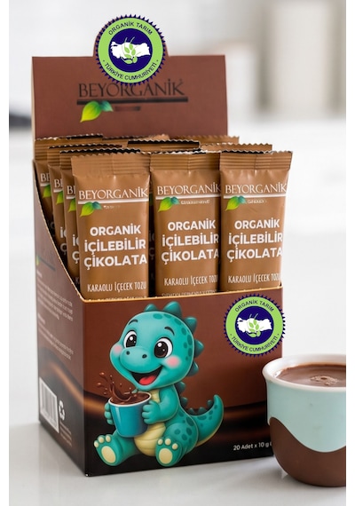 Organik İçilebilir Çikolata 20 Adet 10gr Pestisit Analizli 10 G