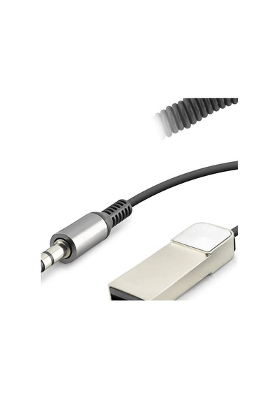 Aux Bluetooth Ses Alıcı Adaptör Dahili Kablolu Handsfree 3.5mm - Siyah Hd9005 Evimdeyokyok