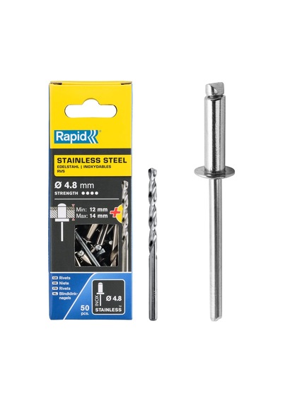 Perçin 4.8x18 Mm Paslanmaz Matkap Ucu