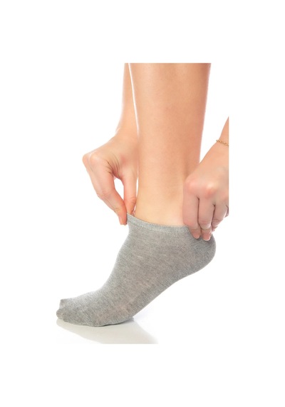 Saysez Bambu Kadın Sneaker Çok Renkli Çorap Dikişsiz Görünmez Bilekte Spor Çorap Premium 6'lı Paket Renkli