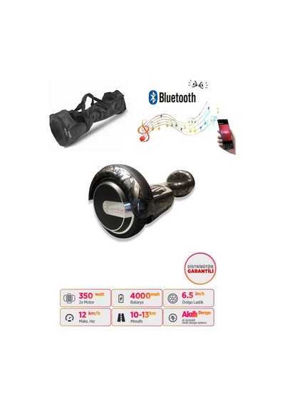 Citymate Elektrikli Kaykay Akıllı Denge Hoverboard + Hoverkart + Çanta Full Ledli Extrem Paket D27