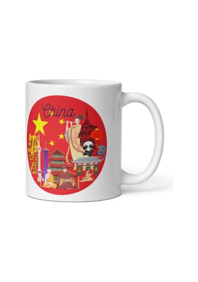 Çin Kupa Bardak 2 Adet Seyahat Hatıra Chinese Mug