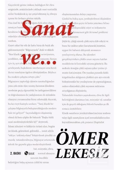 Sanat ve... - Ömer Lekesiz - Şule Yayınları