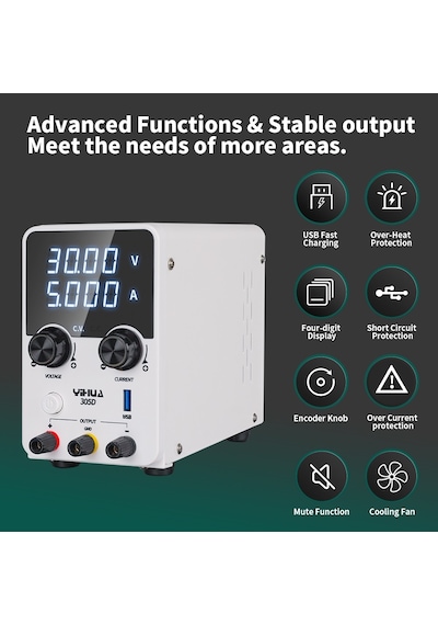 Wellhise Yihua 305d-v 30v 5ah Güç Kaynağı Powersupply