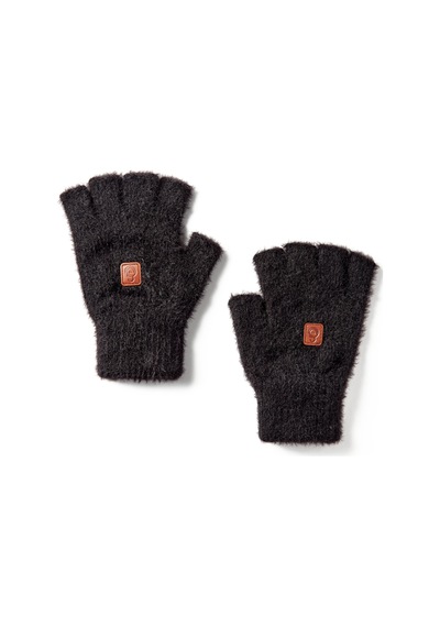 Gsstore Galatasaray Kadın Yarım Parmak Peluş Eldiven K252269 Siyah