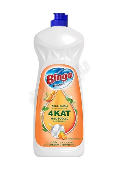 4 Adet Bingo Sıvı Bulaşık Deterjanı Mandalina 650 Ml