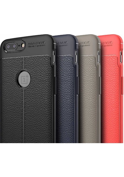 One Plus 5 Kılıf Zore Niss Silikon Kapak Gri