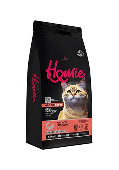 Homie Somonlu Düşük Tahıllı Kısırlaştırılmış Kedi Maması 1,5 Kg 250-10021.02