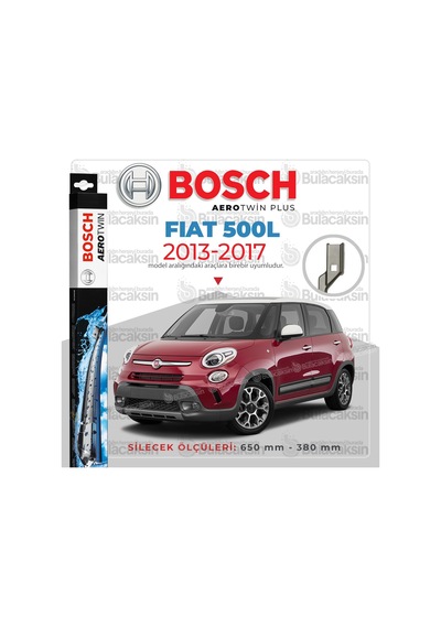 Fiat 500L Muz Silecek Takımı 2013-2017 Bosch Aerotwin