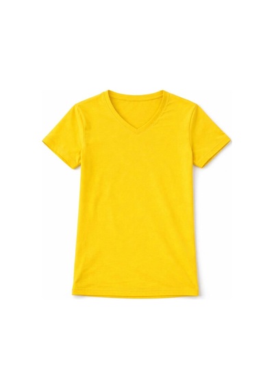 Wear Vexel Genç Erkek Çocuk V Yaka Tişört Model - Sarı Çok Renkli