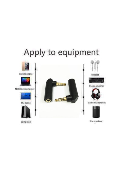 3.5Mm Stereo Uzatma L Tip 3 Boğum 4 Kutup 4 Pin 90 Derece