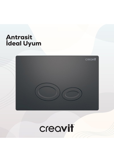 Creavit Drop Antrasit Kumanda Paneli GP2002.04 Antrasit