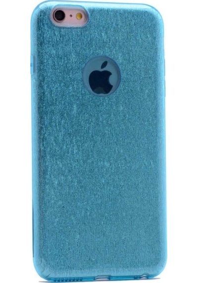 Apple Uyumlu iPhone 6 Plus Kılıf Zore Shining Silikon Mavi