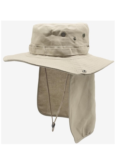 Külah Outdoor Uv Güneş Koruyucu Şapka Bej Lejyoner Safari Şapkası - Bej