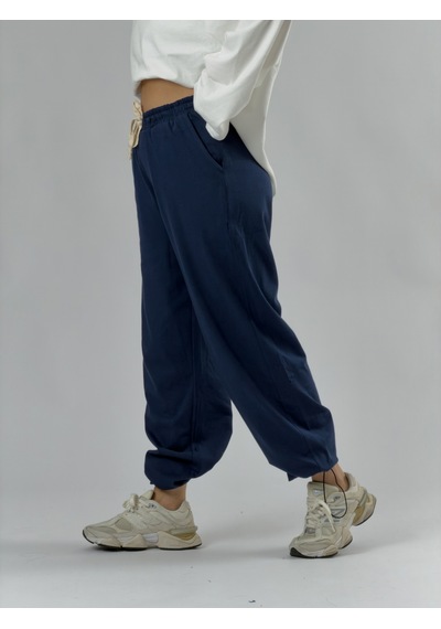 Cocopelli Paça Ayarlamalı Regular Lacivert Kadın Jogger Pantolon Coc3484