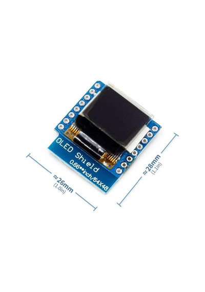 Wemos D1 Mini Oled Shield Modül 64x48 Pixel Lcd Wireless Wifi