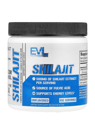 Evlution Shilajit Powder Unflavored 500 Mg 150 Servis