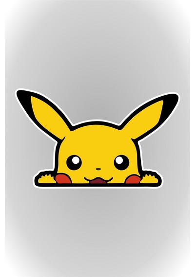 14 X 8,5 Cm Pokemon Pikachu Sticker Araba Laptop Oto Motor Sticker