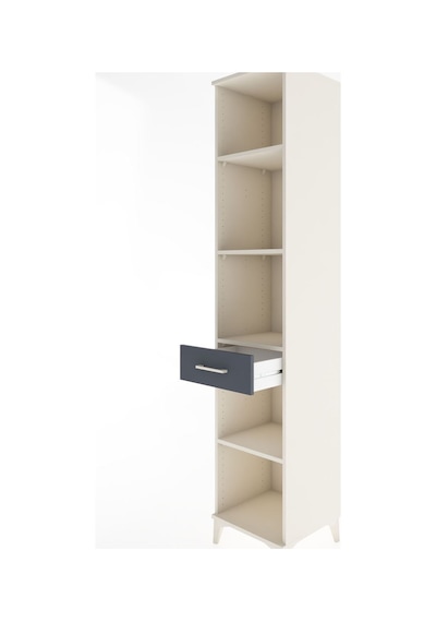 Hyperion Dolap 4 Raflı Tek Çekmeceli 44x44x221 Aytaşı-antrasit Aytaşı