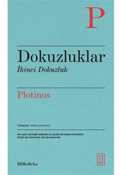 Dokuzluklar & İkinci Dokuzluk / Plotinos