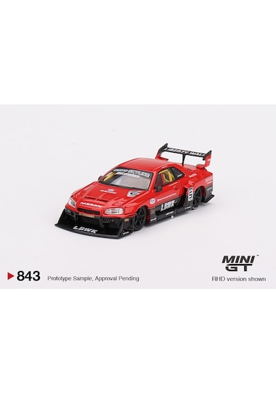 Mınıgt 843 Nissan Lb-er34 Super Silhouette Skylıne Red/black