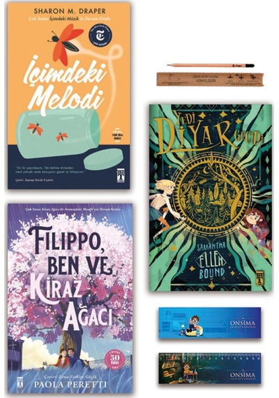 Genç Timaş Yedi Diyar Geçidi - Filippo Ben Ve Kiraz Ağacı - İçimdeki Melodi Set 3 Kitap