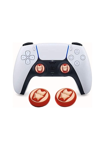 Ps5 Dualsense 2 Adet Demr Adam Kabartma Desenli Analog Başlığ