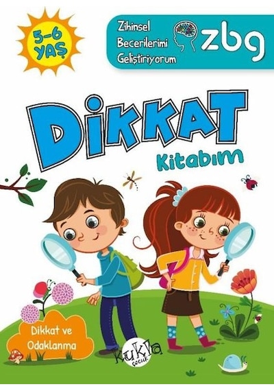 5 - 6 Yaş Dikkat Kitabım - Dikkat ve Odaklanma - ZBG Zihinsel Becerilerimi Geliştiriyorum - Buçe Dayı - Kukla