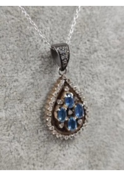 Safir Elmas Kolye