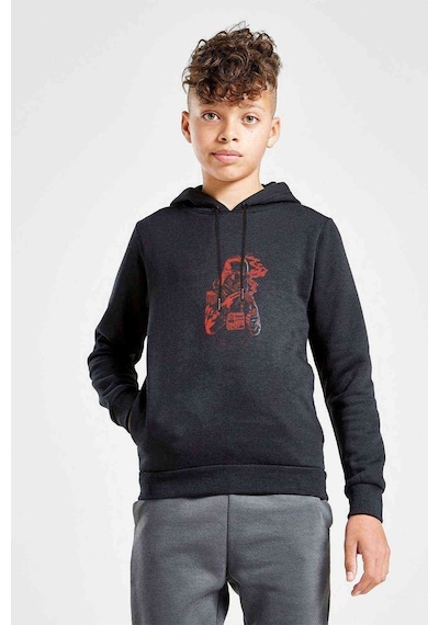 Tshirthane Star Wars Baskılı Unisex Çocuk Kapüşonlu Siyah Sweatshirt (534673537) Siyah