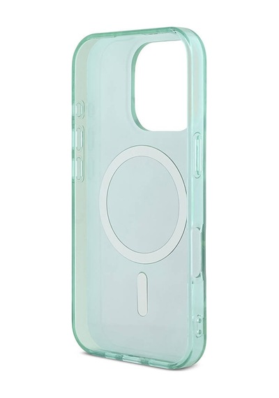 Apple iPhone 16 Pro Max Uyumlu Kılıf Guess Lisanslı Magsafe Özellik Iml Baskılı Jungle Ring Yeşil