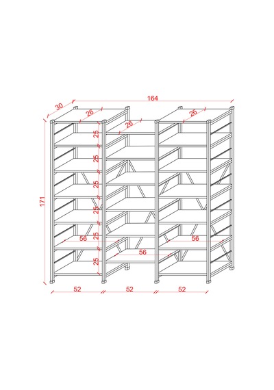 Modern 18 Raflı Metal Kitaplık Üçlü Ayrılabilir Modül Dekoratif Çok Amaçlı Kitaplık Metalk03 Kül Gri Modern 18 Raflı Metal Kitaplık Üçlü Ayrılabilir Modül Dekoratif Çok Amaçlı Kitaplık Metalk03 Kül Gri