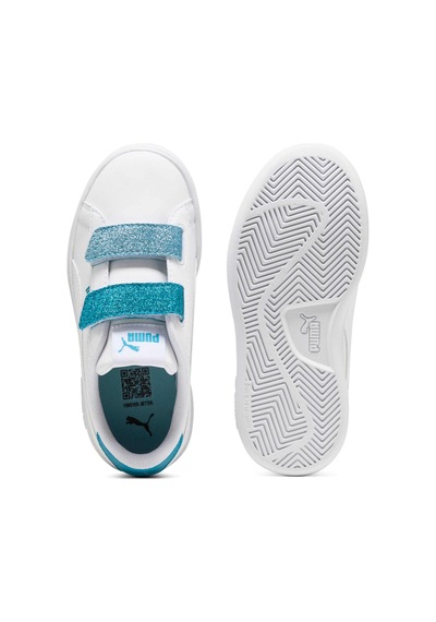 Puma Smash 3.0 L Glıtter Çocuk Ayakkabı 395609 08 Beyaz